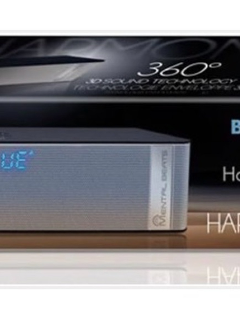 Portable Bluetooth Speaker with LED Display in Silver